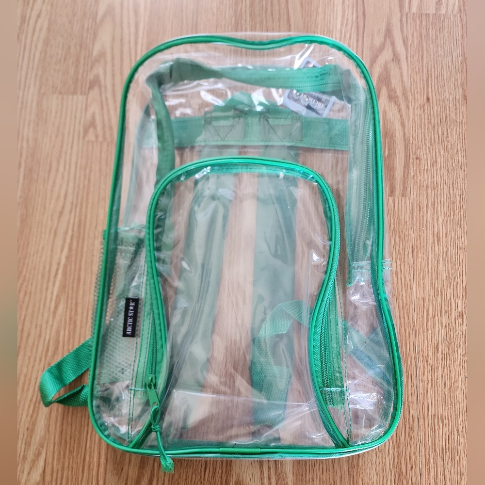 Clear Green Backpack